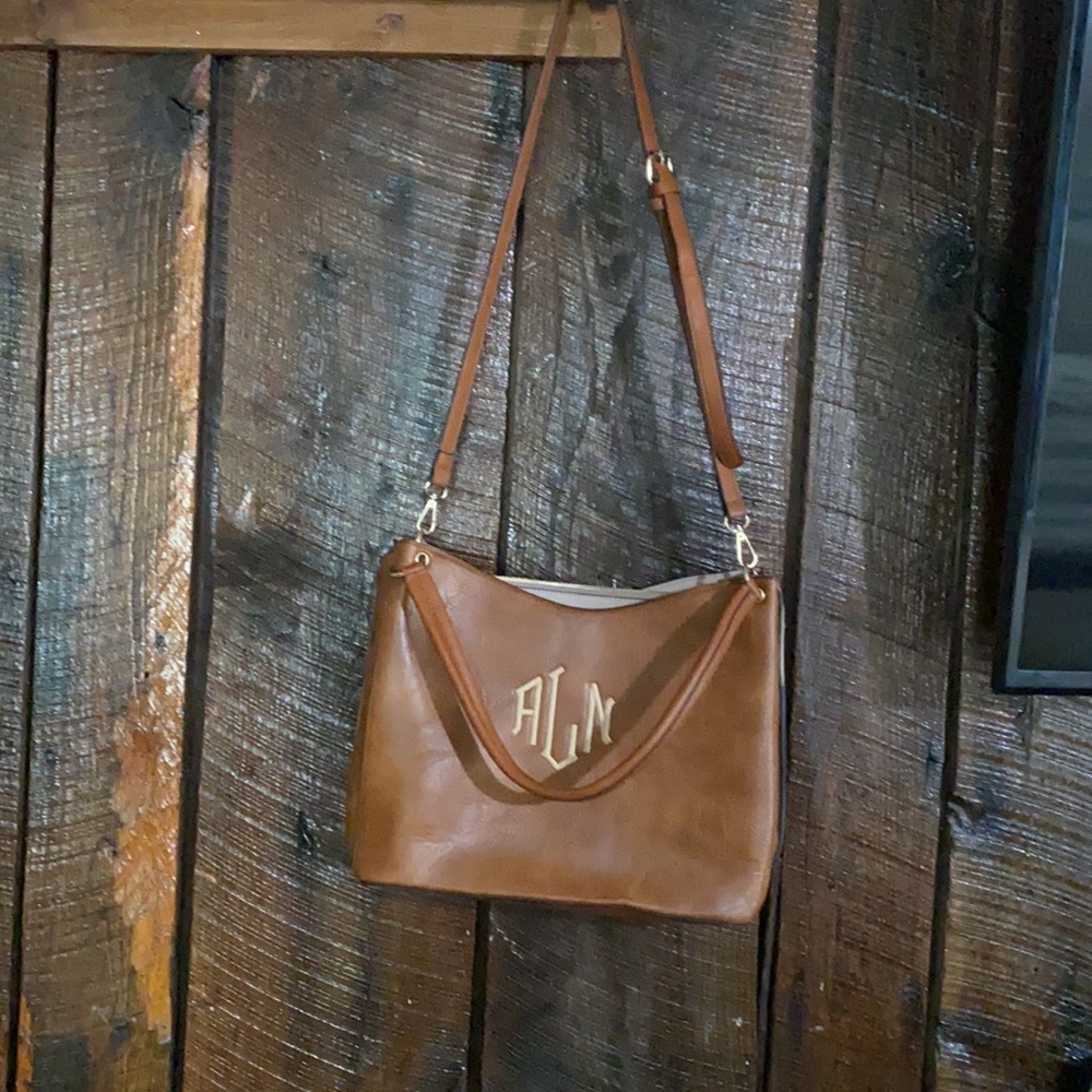 ALN monogrammed purse
